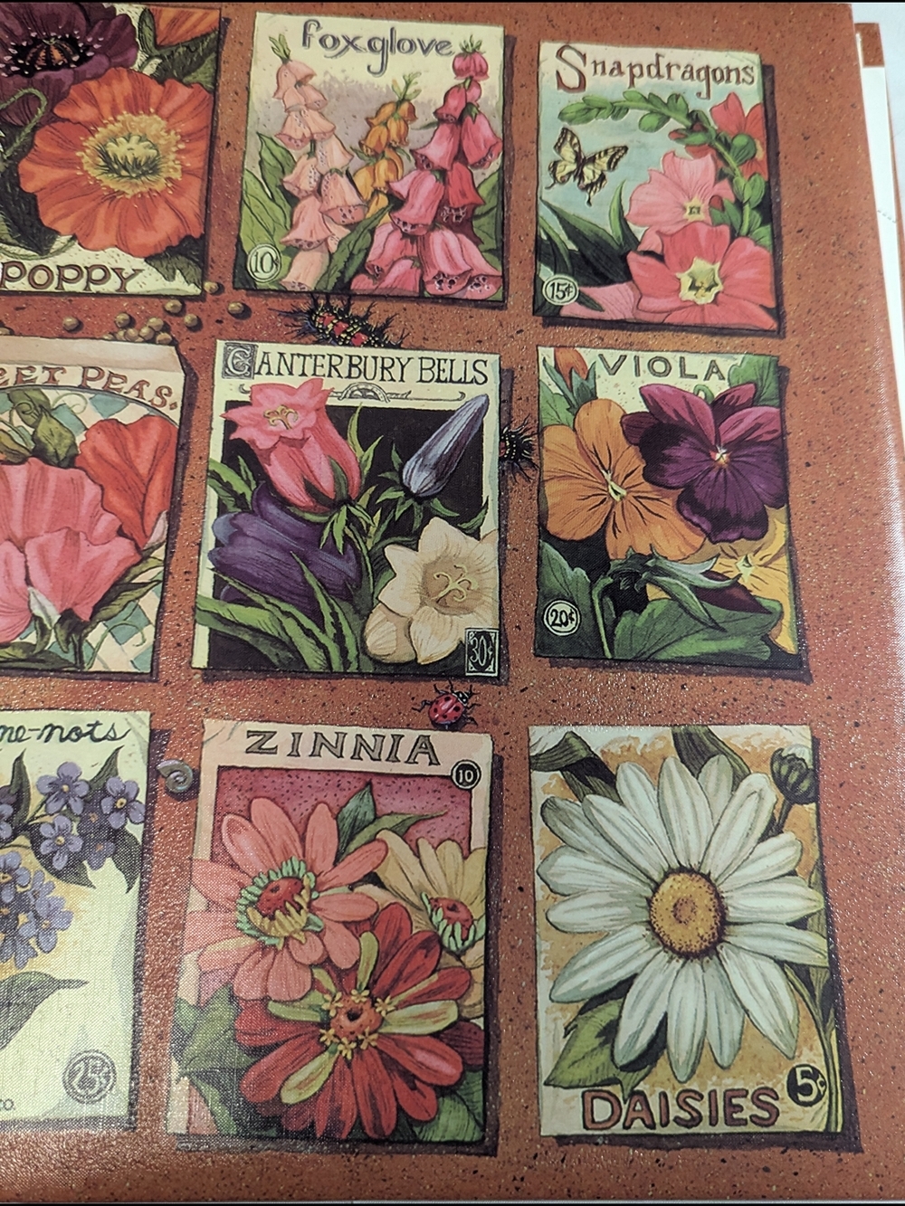 Rare Vintage Hallmark Floral Seed Packet Photo Album - Cottagecore Aesthetic NWT - Picture 10 of 11